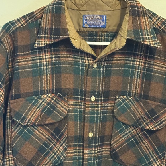 Vintage Wool Pendleton Button Up Made in USA - Picture 5 of 5